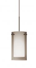 Besa Lighting 1XT-S44007-BR - Besa Pendant Pahu 4 Bronze Transparent Smoke/Opal 1x35W Halogen