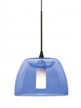 Besa Lighting 1XT-SPURBL-LED-BR - Besa Spur Cord Pendant, Blue, Bronze Finish, 1x3W LED