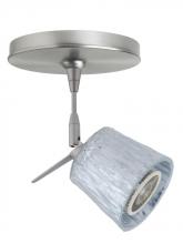 Besa Lighting 1SP-5145SF-LED-SN - Besa Nico 3 Spotlight 1Sp Stone Silver Foil Satin Nickel 1x9W LED Mr16