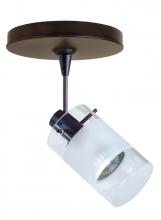 Besa Lighting 1SP-6524EC-LED-BR - Besa Scope Spotlight 1Sp Clear/Frost Bronze 1x7W LED Mr16