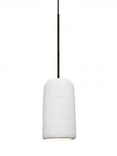 Besa Lighting 1XP-GLIDEWH-LED-BR - Besa Glide Cord Pendant, White, Bronze Finish, 1x2W LED
