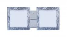 Besa Lighting 2WS-7735SF-CR - Besa Wall Alex Chrome Opal/Silver Foil 2x50W G9