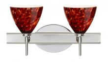 Besa Lighting 2SW-177941-CR - Besa Wall Mia Chrome Garnet 2x40W G9