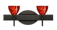 Besa Lighting 2SW-185841-LED-BR - Besa Divi Wall 2SW Garnet Bronze 2x5W LED