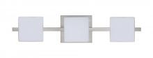 Besa Lighting 3WS-773507-LED-SN - Besa Wall Alex Satin Nickel Opal Matte 3x5W LED