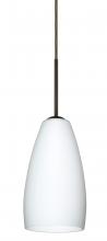 Besa Lighting B-150907-HAL-BR - Besa Chrissy Pendant For Multiport Canopy Bronze Opal Matte 1x40W Halogen