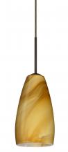 Besa Lighting B-1509HN-HAL-BR - Besa Chrissy Pendant For Multiport Canopy Bronze Honey 1x40W Halogen