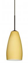 Besa Lighting B-1509VM-HAL-BR - Besa Chrissy Pendant For Multiport Canopy Bronze Vanilla Matte 1x40W Halogen