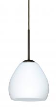 Besa Lighting B-412207-HAL-BR - Besa Bolla Pendant For Multiport Canopy Bronze Opal Matte 1x40W G9