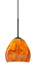 Besa Lighting B-4122HB-HAL-BR - Besa Bolla Pendant For Multiport Canopy Bronze Habanero 1x40W G9