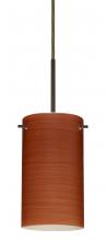 Besa Lighting B-4404CH-HAL-BR - Besa Stilo 7 Pendant For Multiport Canopy Bronze Cherry 1x40W G9