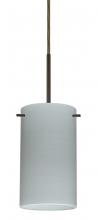 Besa Lighting B-4404KR-HAL-BR - Besa Stilo 7 Pendant For Multiport Canopy Bronze Chalk 1x40W G9