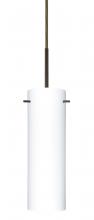 Besa Lighting B-493007-HAL-BR - Besa Copa Pendant For Multiport Canopy Bronze Opal Matte 1x40W Halogen