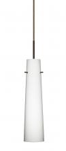 Besa Lighting B-567407-HAL-BR - Besa Camino Pendant For Multiport Canopy Bronze Opal Matte 1x40W Halogen