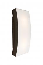 Besa Lighting BILLOW15-BR - Besa, Billow 15 Outdoor Sconce, Opal/Bronze, Bronze Finish, 2x60W Medium Base