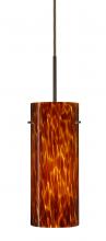 Besa Lighting J-412318-BR - Besa Stilo 10 Pendant For Multiport Canopy Bronze Amber Cloud 1x100W Medium Base