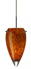 Besa Lighting J-412518-LED-BR - Besa Juli LED Pendant For Multiport Canopy Amber Cloud Bronze 1x9W LED