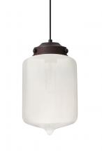 Besa Lighting J-OLINFR-BR - Besa Olin Pendant For Multiport Canopy Bronze Frost 1x60W Medium Base T10