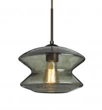 Besa Lighting J-ZENMS-EDIL-BR - Besa, Zen Cord Pendant For Multiport Canopy, Moss Bubble, Bronze Finish, 1x8W LED Fil