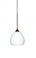 Besa Lighting RXP-560507-BR - Besa Pendant Tay Tay Bronze Opal Matte 1x50W Halogen