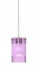 Besa Lighting RXP-6524EA-LED-SN - Besa Scope Pendant Rxp Amethyst/Frost Satin Nickel 1x5W LED Mr16