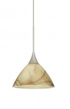 Besa Lighting X-174383-LED-SN - Besa Pendant For Multiport Canopy Domi Satin Nickel Mocha 1x5W LED