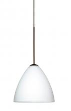 Besa Lighting XP-177907-BR - Besa Pendant Mia Bronze Opal Matte 1x50W Halogen