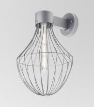 Besa Lighting SULTANA-F-WALL-EDIL-SL - Besa, Sultana Flare Wall Sconce, Silver Finish, 1x4W LED Filament