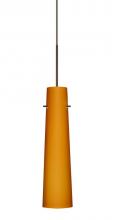 Besa Lighting 1XC-567480-LED-BR - Besa Camino Pendant Bronze Amber Matte 1x50W Halogen