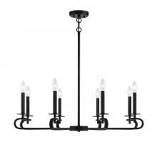 Savoy House 1-2451-8-89 - Torino 8-Light Chandelier in Matte Black