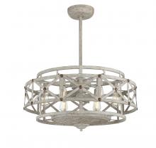 Savoy House 34-FD-123-155 - Colonade 6-Light Fan D&#39;Lier in  Provence with Gold Accents