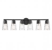 Savoy House 8-2603-6-BK - Gordon 6-Light Bathroom Vanity Light in Matte Black