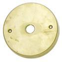 Focus Industries (Fii) FA-24-BRS - Solid brass canopy, single 1/2&#34; NPS hole 