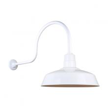 Hi-Lite MFG Co. H-QSN15118-SA-93/QSNHL-C-93 - 18&#34; Gooseneck Light Warehouse Shade, QSNHL-C Arm