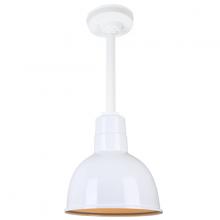 Hi-Lite MFG Co. H-QSN16110-SA-93/QSN12ST3-93/QSNHSC-93 - 10&#34; Ceiling Stem Light