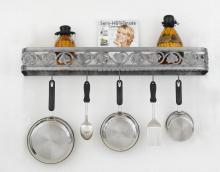 Hi-Lite MFG Co. H-80-34Y-B-BK01/A-COP W/CI - POT RACK COLLECTION