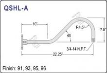 Hi-Lite MFG Co. Q-SHL-A - Mounting Arm - Galvanized