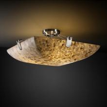 Justice Design Group ALR-9614-25-MBLK-LED-6000 - 36&#34; Semi-Flush Bowl w/ U-Clips