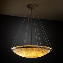 Justice Design Group ALR-9694-35-DBRZ-LED-6000 - 36&#34; Round Pendant Bowl w/ Ring