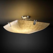 Justice Design Group CLD-9611-25-MBLK-LED-3000 - 18&#34; Semi-Flush Bowl w/ U-Clips