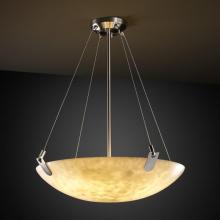 Justice Design Group CLD-9624-25-NCKL-LED-6000 - 36&#34; Pendant Bowl w/ U-Clips