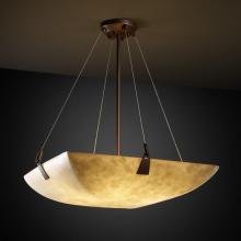 Justice Design Group CLD-9641-25-DBRZ-LED-3000 - 18&#34; Pendant Bowl w/ Tapered Clips
