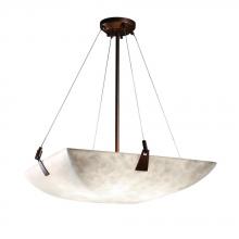 Justice Design Group CLD-9642-25-DBRZ-LED-5000 - 24&#34; Pendant Bowl w/ Tapered Clips