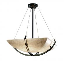 Justice Design Group CLD-9722-25-MBLK-LED-5000 - 24&#34; Pendant Bowl w/ Crossbar