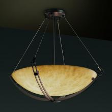 Justice Design Group CLD-9727-35-DBRZ - 48&#34; Pendant Bowl w/ Crossbar