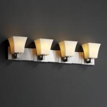 Justice Design Group CNDL-8924-10-CREM-CROM - Modular 4-Light Bath Bar