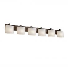 Justice Design Group FSN-8926-30-OPAL-DBRZ - Modular 6-Light Bath Bar