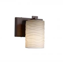 Justice Design Group POR-8441-10-WAVE-DBRZ - Era 1-Light Wall Sconce