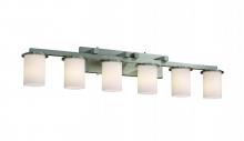 Justice Design Group FSN-8786-10-OPAL-DBRZ - Dakota 6-Light Bath Bar