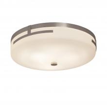 Justice Design Group FSN-8995-OPAL-CROM - Atlas 16&#34; LED Round Flush-Mount